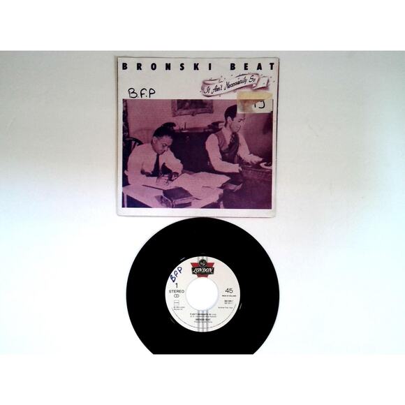 Bronski Beat - It Ain't Necessarily So (7") Vinyl Record Holland 1984 Synth-Pop